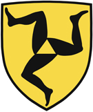 Wappen der Stadt Füssen; In Gold drei im Dreipass gestellte schwarze Füße.