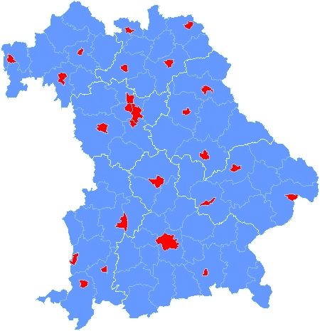 Districts in Bavaria