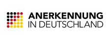 Logo &quot;Anerkennung in Deutschland&quot; und Link zu diesem Portal