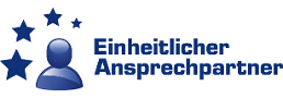 Logo Einheitlicher Ansprechpartner verlinkt auf die Leistungsbeschreibung Einheitlicher Ansprechpartner