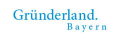 Logo von "Gründerland Bayern" und Link zu diesem Portal